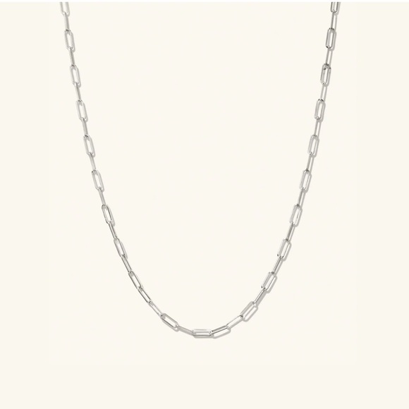 Mejuri Boyfriend Bold Chain Necklace 14K White Gold - Picture 3 of 5